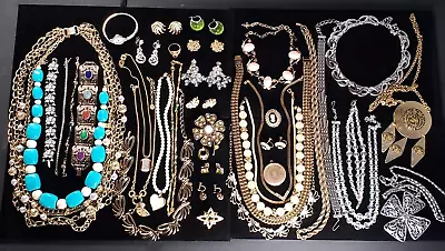 Vintage Jewelry Lot Mod Gold Tone Signed Crown Trifari Givenchy Monet Designer • $20.50