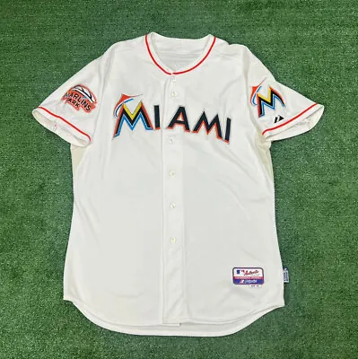 Majestic MLB Miami Marlins PARK Jose Reyes Jersey Size 48 OG Authentic Sports • $225