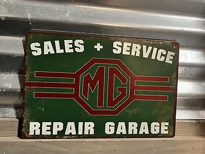 Morris Garage Mg Sales And Service Repair Garage 8 X12' Metal Sign • $9.97