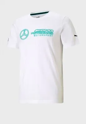 Mercedes AMG Petronas White Logo + Tee • $24.95