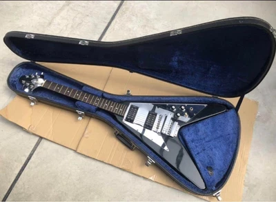 $1804.04 • Buy GRECO FLYING V Guitar Black With Hard Case
