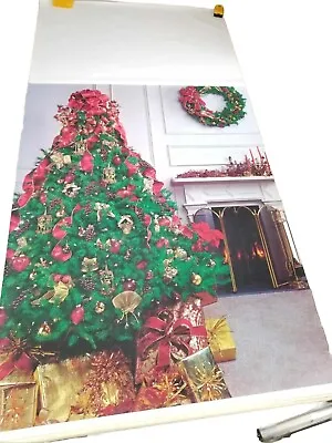 5x6'9ft-Classic Christmas Scene Vinyl Backdrop From Sears Portrait Studio-EUC • $40