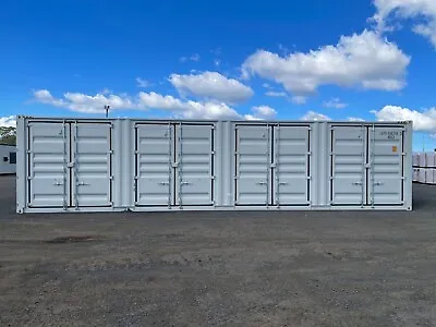 NEW 40ft High Cube Side Opening Shipping Container W/4 Side Doors Free Shipping • $12325