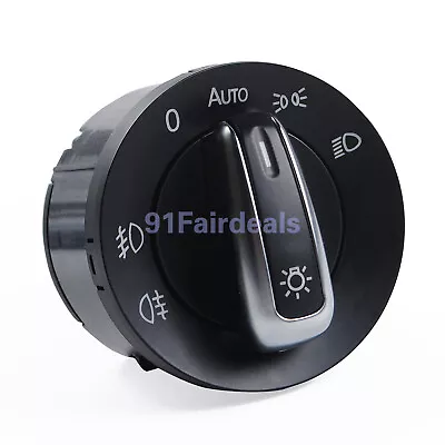 Euro Headlight Switch Light Fits VW Passat CC B6 Jetta Golf MK5 MK6 5ND941431A • $13.57