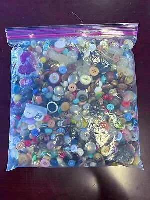 Antique Vintage Buttons Mixed Lot Arts And Crafts 2 Pounds • $22