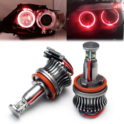 H8 LED Marker Red Angel Eyes Light BMW E60 E87 E91 E93 Led Ring Headlight Bulbs  • $38.99