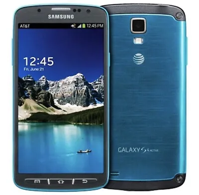 Samsung Galaxy S4 Active - 16GB - BLUE AT&T Unlocked Smartphone Grade A • $86.32