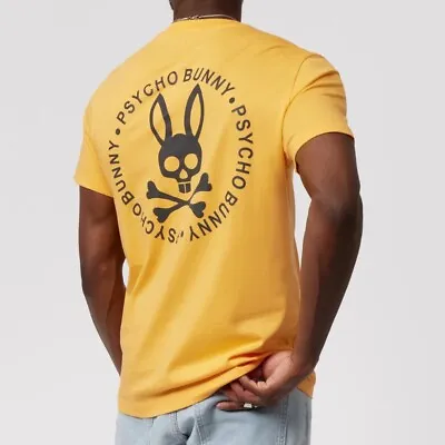 Psycho Bunny Men's 3XL-Tall Crosby Reflective Print Graphic T-shirt Orange  Soda • $49.99