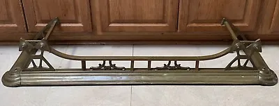 Vintage Art Nouveau Style Brass Fireplace Bumper • $120