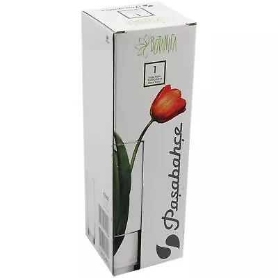 Tall Cylinder Transparent Glass Flower Vase 26cm Table Arrangement Display • £6.99