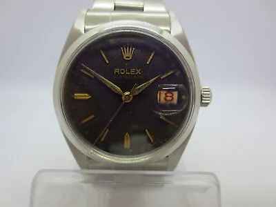 Vintage Rolex Precision Oysterdate 6494 Stainless Steel Handwind Mens Watch • $551