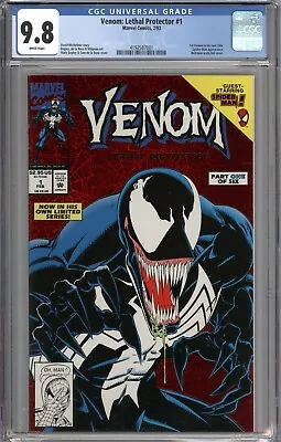 Venom Lethal Protector #1 CGC 9.8 NM/MT 1st Venom In His Own Title WHITE PAGES • $27