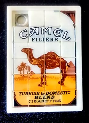 Vintage Plastic Slide Puzzle: CAMEL FILTERS TURKISH BLEND CIGARETTES • $15