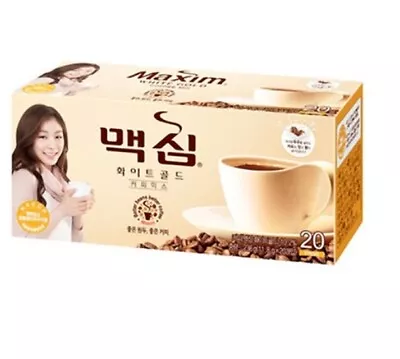 Korea Maxim White Gold Instant Coffee Mix 20 Sticks 1Box  • $20.89