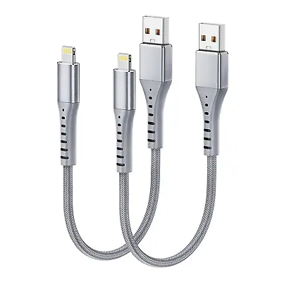 $16.89 • Buy Lightning Cable 2Pack, Short Iphone Charger Cable Mfi Certified USB A To Lightni