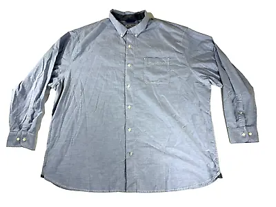 Tommy Bahama Linen Button Up Long Sleeve Gray Shirt Mens Size 3XL • $22.71