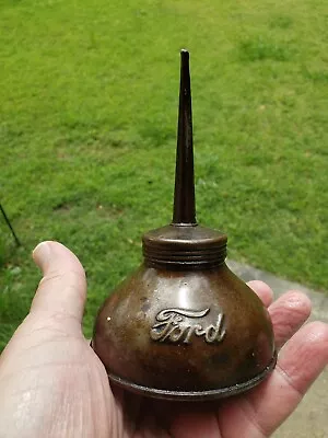 Script Ford Model T 1908-32 Thumb Oil Can Oiler-very Good Condition • $40