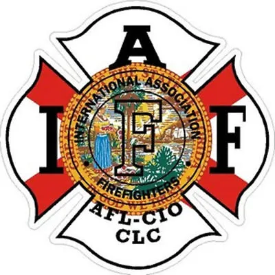 2 Inch Reflective Florida IAFF Firefighter Maltese Cross Sticker Helmet Decal • $3.99