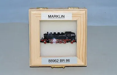 Z Scale Marklin 88962 BR 86 DB 2-8-2 Steam Locomotive W/ Custom Wooden Case • $275