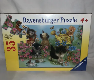 Ravensburger Kids Garden Kitties Cat 35 Piece Jigsaw Puzzle NEW Unopened 086146 • $9.99