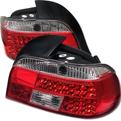 For BMW E39 5-Series 97-00 LED Tail Lights - Red Clear 5000675 • $269.56