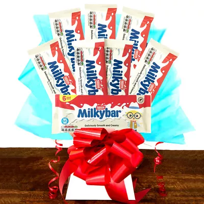 MILKYBAR White Chocolate Bars Bouquet | Personalised Hamper | Fathers Day Gift • £29.99