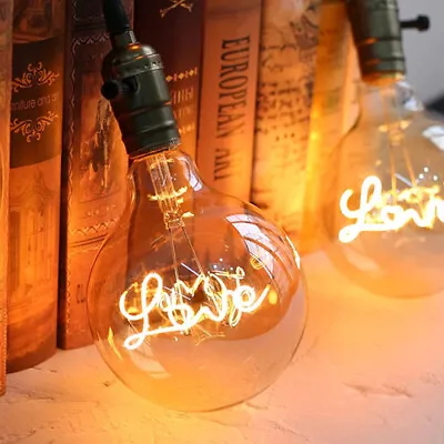 Love Dimmable Industrial LED Decorative E27 Light Vintage Bulb Filament Edison • $14.49