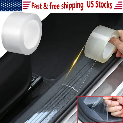 Car Door Sill Transparent Anti-Collision Protection Strip For Mitsubishi Lancer • $13.25