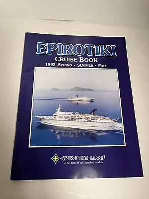 Vntg 1993 Epirotiki Lines Cruise Book Spring Summer Fall HTF Souvenir Vacation  • $99.99