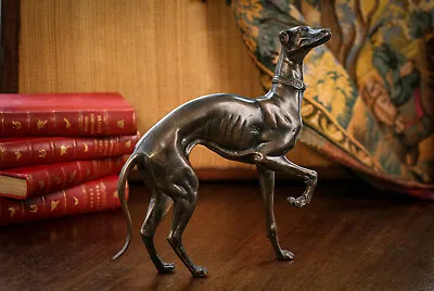 £270.37 • Buy Lovely Art Deco Style Heavy Bronze Cast Statue Sculpture Whippet Greyhound Dog