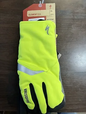 Specialized Element 2.0 Deep Winter Lobster Gloves Wind Stopper NEW XL Neon • $59.99