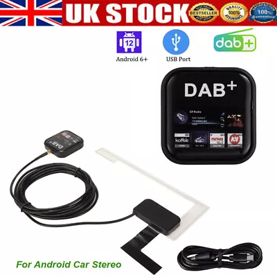 Car Digital DAB+Adapter Tuner Radio Box USB Receiver Antenna For Android Stereo • £27.89