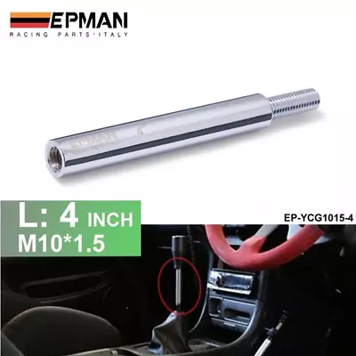 Aluminum Polished Shift Knob Extension For Manual Gear Shifter Lever 4  M10x1.5 • $14.99