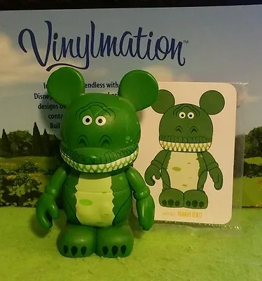 DISNEY Vinylmation 3  Park Set 1 Toy Story Rex Dinosaur With Card • $5.99