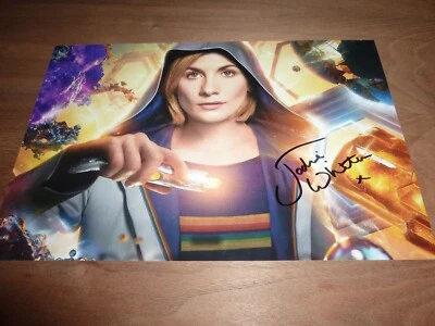 £65 • Buy JODIE WHITTAKER Signed 12X8 Photo DOCTOR WHO + COA