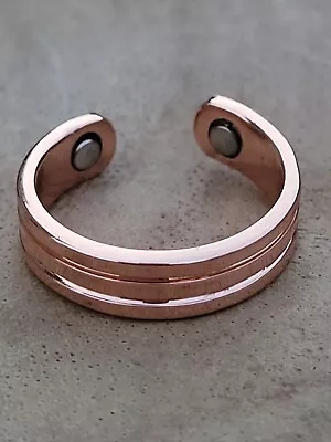 2 Pack Pure Copper Magnetic Ring Men Women Arthritis Adjustable Adjustable Ring • $13.95