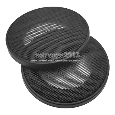 2pcs 3.5  Inch Speaker Grill Cover Audio Decorative Circle Metal Mesh Protection • $7.98