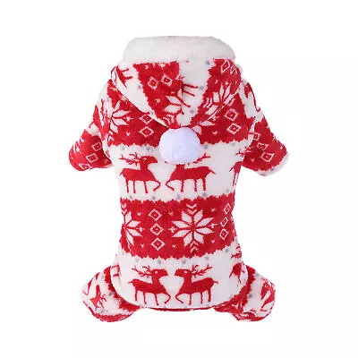 Pet Christmas Clothes Dog Christmas Sweater Pet Clothes Puppy Costume S~4XL • $9.08