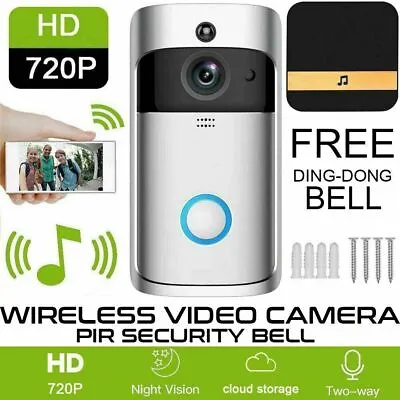 Wireless WiFi Smart Home Ring Video Doorbell Advanced Motion Detection Camera • $29.05