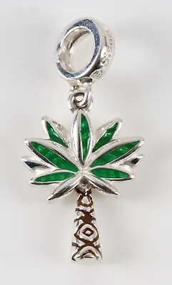 Chamilia Silver 925 Charm - Disney Moana Palm Tree With Enamel Leaves • £14.99