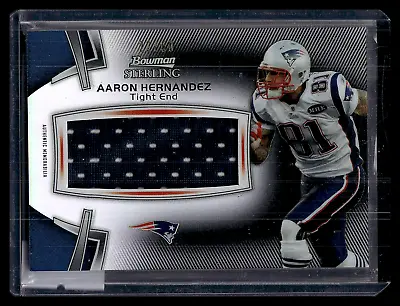 2012 Bowman Sterling Black Refractors Aaron Hernandez Jersey #ed 22/50 Magnum • $59.99