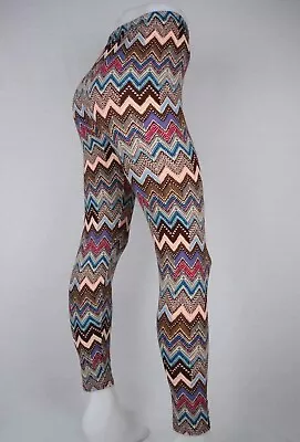 NWT Multi Chevron Pattern Leggings One Size  • $16.99