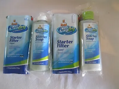 2X Mr Clean Auto Dry Car Wash Starter 3 Use Filter And 6.7 Oz Soap Carwash • $55.99