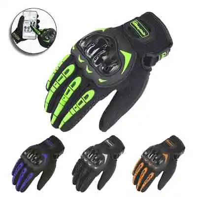 Motorcycle Gloves Motorbike Motocross Racing Riding Full Finger Touch Screen • $9.88