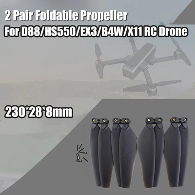$17.38 • Buy Remote Drone For Boys 2 Pairs Propellers Foldable Props For D88
