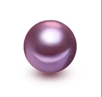 $50 • Buy 10mm Natural South Sea Genuine Purple Lavender Round Loose Pearl Undrilled