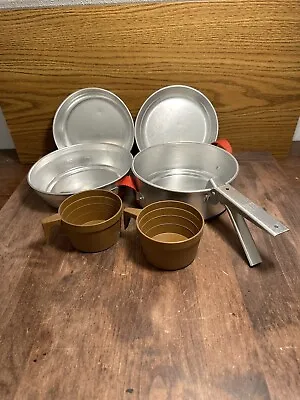 Mirro Aluminum Backpacker Mess Kit Vintage 7 Piece • $27.75