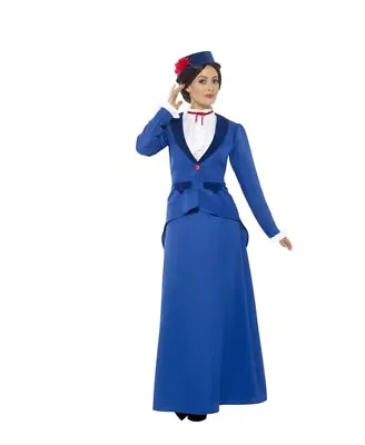 Smiffys Size S Victorian Nanny Women's Mary Poppins Fancy Dress Costume • £18.99