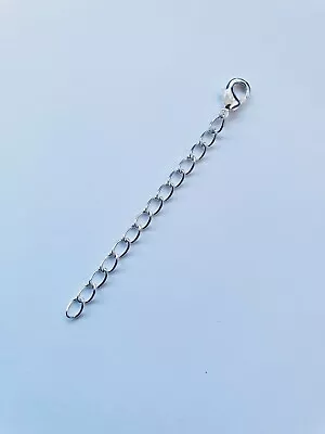 Silver Plated 1 To 8 Inch Clip On Chain Extender  Extention Necklace Bracelet UK • £3.75