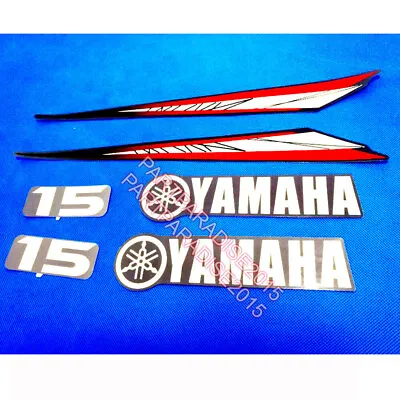 Fit Yamaha 15 HP 2 Stroke Outboard Engine Decal Sticker Kit Reproduction 15HP • $9.90